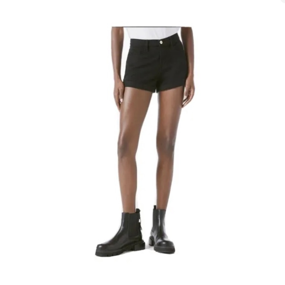 Frame 24 black denim shorts